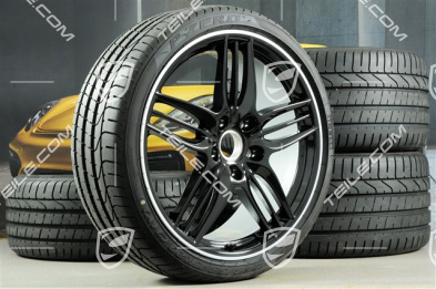 20" Komplet kół letnich SportDesign Black Exclusive, felgi 8,5J x 20 ET51 + 11J x 20 ET52 + opony 245/35 ZR20 + 305/30 ZR20, bez czujników ciśnienia