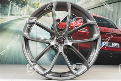 22" felgi GT, komplet, 10J x 22 ET48 + 11,5J x 22 ET52, Platinum satynowy półmat