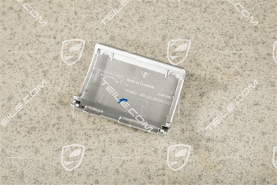 Dashboard / cup holder trim moulding, LHD, Galvano silver, L