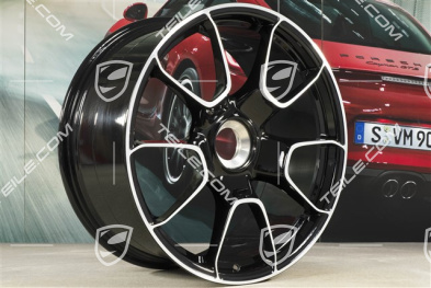 20" Turbo S Exclusive Design Felge, 9,5J x 20 ET44, in Schwarz Hochglanz