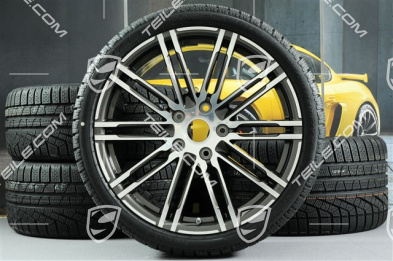 20-inch Turbo III winter wheel set, 8,5J x 20 ET51 + 11J x 20 ET70 + NEW Pirelli winter tyres 245/35 ZR20 + 295/30 ZR20, with TPMS