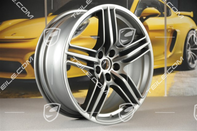 19" Felge Macan Design, 8J x 19 ET21, Platinum Seidenmatt