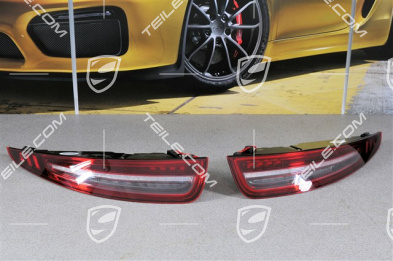 Rear light black-red, set (L+R)