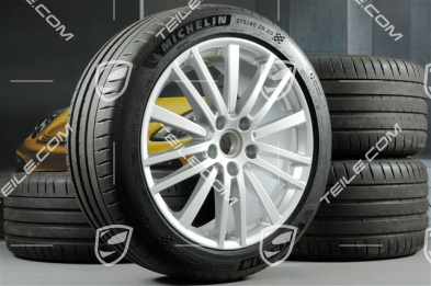 20" Panamera Design Sommerräder, Felgen 9,5J x 20 ET71 + 11,5J x 20 ET68 + Michelin Sommerreifen 275/40 ZR20 + 315/35 ZR20, mit RDK-Sensoren