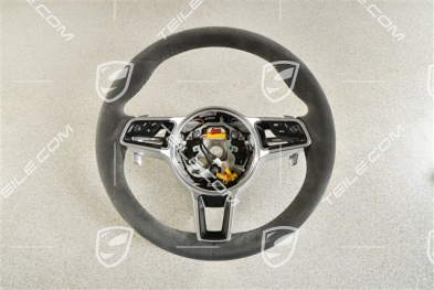 Kierownica multifunkcyjna, Alcantara, Czarna