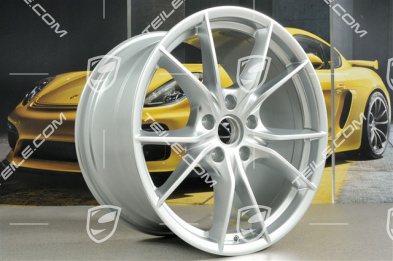 20" Komplet felg Carrera S IV, 8,5J x 20 ET49 + 11J x 20 ET56, do kół zimowych, C4/C4S/GTS, brylantowy chrom Brilliantchromlack