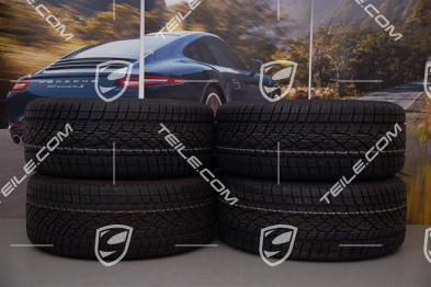 19-inch Cayenne Turbo winter wheel set, 4 wheels 8,5 J x 19 ET 59 + 4 Dunlop winter tyres 265/50 R 19 110V XL M+S, with TPMS sensors