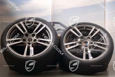 19-inch winter wheel set, 911 Turbo II, wheels 8J x 19 ET57 + 11J x 19 ET51, tyres 235/35 R19 + 295/30 R19, with TPMS