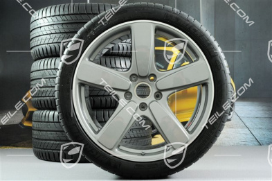 21" Sport Classic summer wheels set, rims 10J x 21 ET50 + Michelin summer tyres 295/35 R21, GT Silver metalic, without TPMS