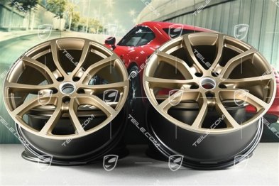 21-inch wheel rim set Cayenne Exclusive Design, 11J x 21 ET58 + 9,5J x 21 ET46, neodyme