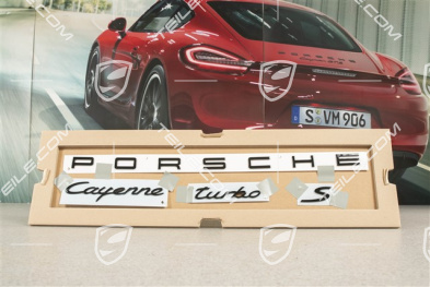 Emblemat / napis "Cayenne Turbo S", czarny połysk