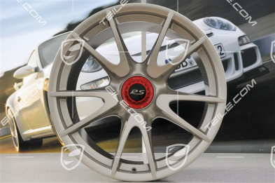 19-inch GT3RS II 4.0 / GT2RS wheel set, white gold metallic, front 9J x 19 ET47 + rear 12J x 19 ET48
