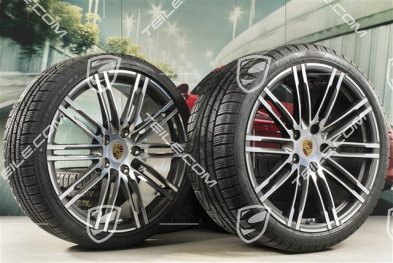 20-inch winter wheels set "Turbo", rims 8,5J x 20 ET51 + 11J x 20 ET56 + Pirelli winter tires 245/35 R20 + 295/30 R20, with TPM