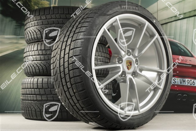19"+20" koła zimowe Carrera, komplet, felgi 8,5J x 19 ET52 + 11J x 20 ET66 + opony zimowe Pirelli 235/40 R19 + 295/35 R20, z czujnikami ciśnienia