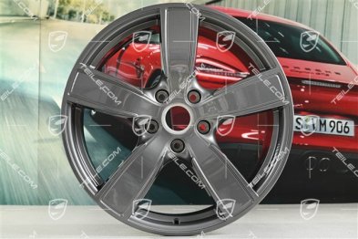 20" Komplet felg Carrera Sport, 8,5J x 20 ET57 + 10,5J x 20 ET51, Boxster T / Cayman T, titanium