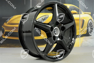 18-inch Carrera III wheel, 8J x 18 ET57, BBS, black high gloss