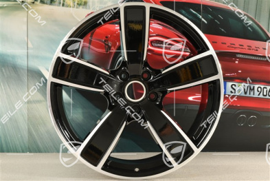 22" Felga Sport Classic, 11,5J x 22 ET52, czarny wysoki połysk
