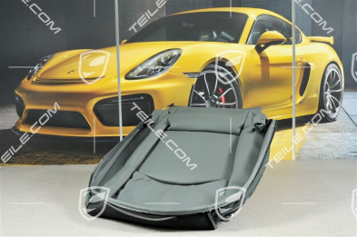 Cover for cushion, standard seat, active seat ventilation (incl. heated seats), leather stone grey, L