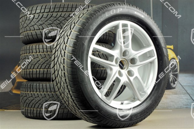 19" Koła zimowe Cayenne Turbo, 4x felgi 8,5 J x 19 ET 59 + 4x opony zimowe Dunlop 265/50 R 19 110V XL M+S, bez czujników ciśnienia RDK