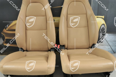 Sitze, leather Luxor Beige, set (L+R)