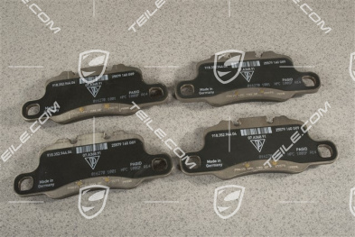 Bremsbeläge, Reparatursatz, HA, PCCB Racetrack, Package Rennstrecke