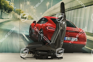 GT3 Schalensitz, Carbon, schwarz/silber, R