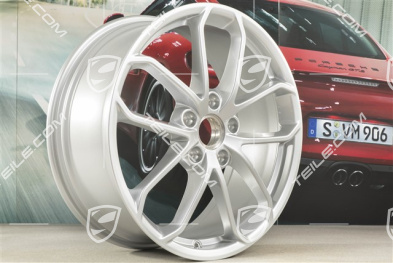 20" GT4 Felge, 8,5J x 20 ET61, blilliantsilber
