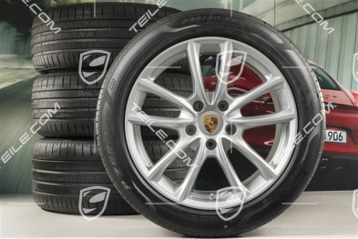 19" Koła letnie, komplet "Panamera S", felgi 9J x 19 ET64 + 10,5 J x 19 ET62 + opony letnie Pirelli 265/45 R19 + 295/40 R19