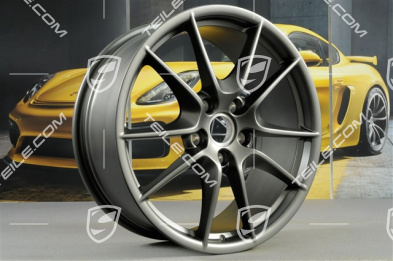 20-inch wheel rim set Carrera S III, 8J x 20 ET57 + 9,5J x 20 ET45, Platinum