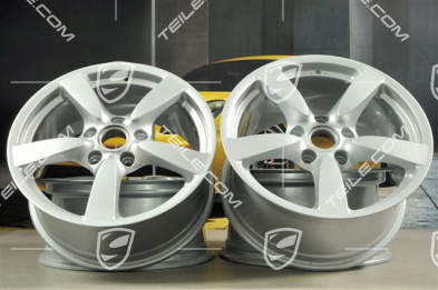 18" Komplet felg Cayman S, 8J x 18 x ET 57 + 9J x 18 x ET 43