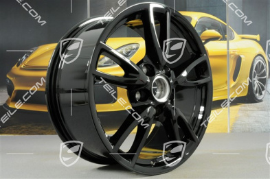 18" Felgensatz Carrera IV, 8J x 18 ET57 + 10,5J x 18 ET60, C2 / C2S, schwarz hochglanz