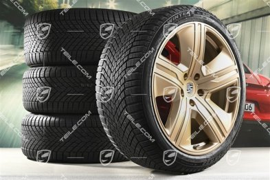 22" koła zimowe Macan Exclusive Design, felgi 9J x 22 ET29 + 11J x 22 ET47 + NOWE opony zimowe Pirelli 255/40 R22 + 295/35 R22, neodyme