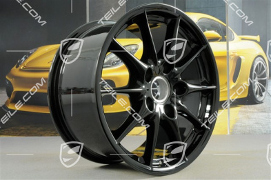 17" felga Carrera II, 10-ramienna, 9J x 17 ET55, czarny wysoki połysk