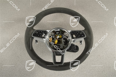 Multifunction steering wheel, 3-spoke, heated, Alcantara Black / Sport Chrono Package Plus