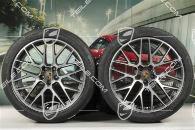 21" koła letnie, komplet, RS Spyder Design, felgi 9,5J x 21 ET27 + 10J x 21 ET19 + NOWE opony letnie Continental 265/40 R21 + 295/35 R21, z czujnikami ciśnienia