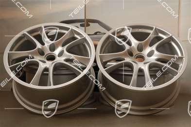 21-inch Cayenne Sport / GTS wheel set, 10Jx21 ET50 + 10Jx21 ET50, silver