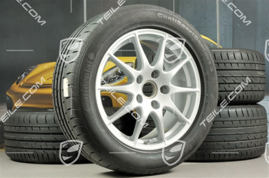 18" Panamera S Sommerräder Satz, Felgen 8J x 18 ET59 + 9J x 18 ET53 + NEUE Continental  Sommerreifen 245/50 R18 + 275/45 R18