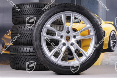 19" Koła zimowe komplet, Boxster S, 8J x 19 ET57 + 9,5J x 19 ET45 + NOWE opony zimowe Continental WinterContact 235/40 R19 + 265/40 R19, z czujnikami RDK
