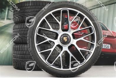 20" Turbo S Koła zimowe komplet do Turbo S, centralnie mocowane, felgi 8,5J x 20 ET51 + 11J x 20 ET59 + opony zimowe Pirelli Sottozero II 245/35 R20+295/30 R20, czujniki ciśnienia