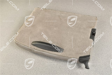 Back seat backrest, leather, graphite grey, Coupe, L