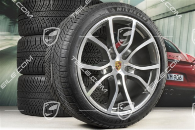 21-inch Cayenne COUPE Exclusive Design winter wheel set, rims 9,5J x 21 ET46 + 11,0J x 21 ET49 + Michelin Pilot Alpin 5 winter tyres 275/40 R21 + 305/35 R21, with TPMS