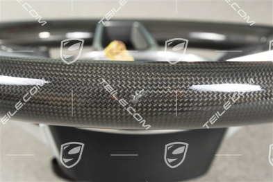 Kierownica CARBON + czarna skóra, lekko uszkodzona