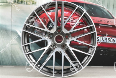 20+21" Komplet felg Turbo V, felgi: przednie 9J x 20 ET41 + tylne 11,5J x 21 ET67