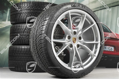 20" Winterräder Satz Carrera S (IV), Felgen 8,5J x 20 ET49 + 11J x 20 ET56 + NEUE Michelin Pilot Alpin PA4 N1 Winterreifen 245/35 R20 + 295/30 R20