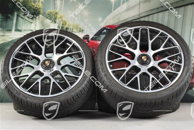20" Turbo S Koła zimowe komplet do Turbo S, centralnie mocowane, felgi 8,5J x 20 ET51 + 11J x 20 ET59 + NOWE opony zimowe Michelin Pilot Alpin PA4 245/35 R20+295/30 R20, czujniki ciśnienia