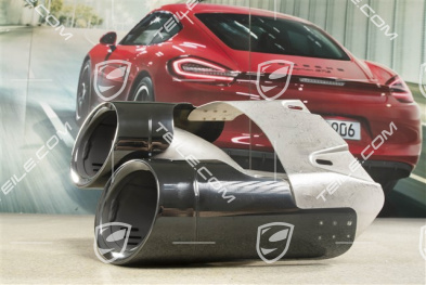 2,0L, Tail pipe, Black, L