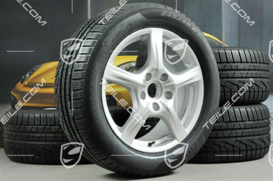 18" Panamera Winterräder Satz, 8J x 18 ET 59 + 9J x 18 ET 53, mit Pirelli Sottozero II Winterreifen 245/50 R18 + 275/45 R18, RDK-Sensoren