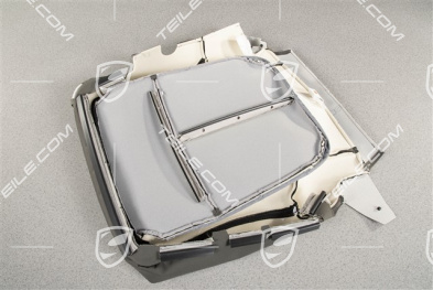 Cover for cushion, Leatherette/Alcantara, Agate grey, L