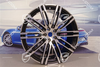 21-inch Turbo III alloy wheel rim, 9J x 21 ET26, black high gloss