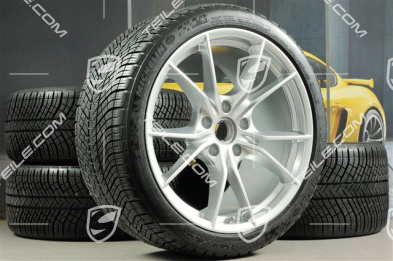 20" Winterräder Satz Carrera S (IV), gebrauchte Felgen 8,5J x 20 ET49 + 11J x 20 ET56 + NEUE Michelin Pilot Alpin PA4 N1 Winterreifen 245/35 R20 + 295/30 R20
